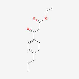 molecular formula C14H18O3 B7816010 Ethyl (4-n-propylbenzoyl)acetate 