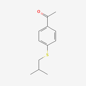 molecular formula C12H16OS B7816034 Ethanone, 1-[4-[(2-methylpropyl)thio]phenyl]- CAS No. 15560-11-9