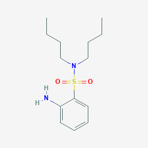 molecular formula C14H24N2O2S B7816045 2-amino-N,N-dibutylbenzenesulfonamide 