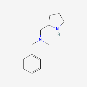 molecular formula C14H22N2 B7816052 Benzyl-ethyl-pyrrolidin-2-ylmethyl-amine 