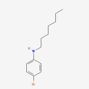 molecular formula C13H20BrN B7816071 4-bromo-N-heptylaniline 