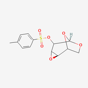 molecular formula C13H14O6S B7816205 Toluene-4-sulfonic acid (2R,6R)-(3,7,9-trioxa-tricyclo[4.2.1.0*2,4*]non-5-yl) ester 