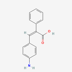 molecular formula C15H13NO2 B7816224 (Z)-4-Amino-alpha-phenylcinnamic acid CAS No. 52873-64-0