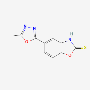 1,3-Benzoxazole-2-thiol, 5-(5-methyl-1,3,4-oxadiazol-2-yl)-