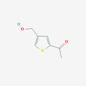 molecular formula C7H8O2S B7816242 1-[4-(Hydroxymethyl)-2-thienyl]ethanone 