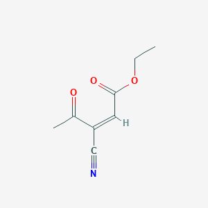 molecular formula C8H9NO3 B7816246 ethyl (Z)-3-cyano-4-oxopent-2-enoate 