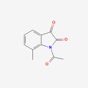 molecular formula C11H9NO3 B7816256 1-Acetyl-7-methylindole-2,3-dione 