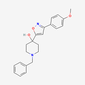 1-Benzyl-4-[3-(4-methoxyphenyl)-1,2-oxazol-5-yl]piperidin-4-ol