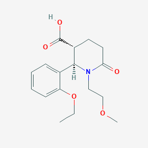 (2R,3R)-2-(2-ethoxyphenyl)-1-(2-methoxyethyl)-6-oxopiperidine-3-carboxylic acid