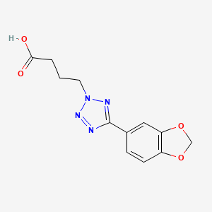 4-[5-(1,3-benzodioxol-5-yl)-2H-tetrazol-2-yl]butanoic acid