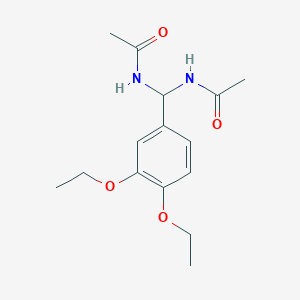 N-[acetamido-(3,4-diethoxyphenyl)methyl]acetamide