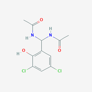 N-[acetamido-(3,5-dichloro-2-hydroxyphenyl)methyl]acetamide