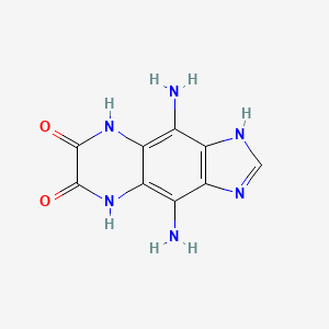 molecular formula C9H8N6O2 B7816453 4,9-diamino-5,8-dihydro-1H-imidazo[4,5-g]quinoxaline-6,7-dione CAS No. 924871-40-9
