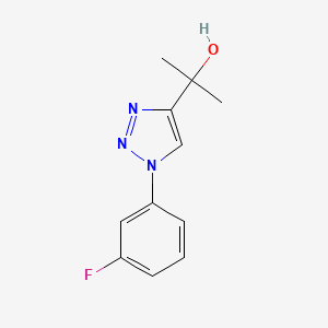 molecular formula C11H12FN3O B7816521 2-[1-(3-fluorophenyl)-1H-1,2,3-triazol-4-yl]propan-2-ol CAS No. 924859-06-3