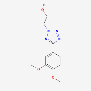 molecular formula C11H14N4O3 B7816597 2-[5-(3,4-dimethoxyphenyl)-2H-tetrazol-2-yl]ethanol CAS No. 924871-66-9