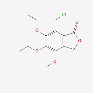 molecular formula C15H19ClO5 B7816615 7-(chloromethyl)-4,5,6-triethoxy-2-benzofuran-1(3H)-one CAS No. 924860-66-2