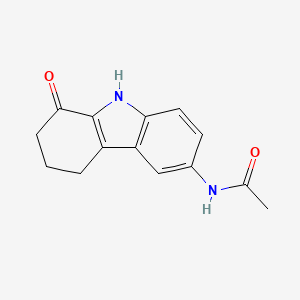 molecular formula C14H14N2O2 B7816617 N-(1-oxo-2,3,4,9-tetrahydro-1H-carbazol-6-yl)acetamide 