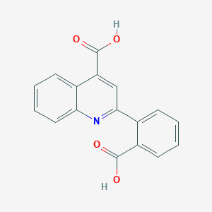 molecular formula C17H11NO4 B7816753 2-(2-Carboxyphenyl)quinoline-4-carboxylic acid CAS No. 60539-01-7