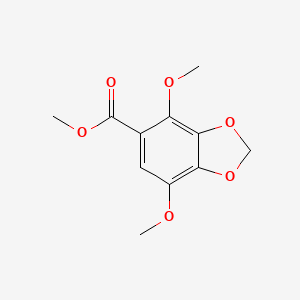 molecular formula C11H12O6 B7816773 Methyl 4,7-dimethoxy-1,3-benzodioxole-5-carboxylate 