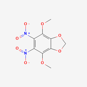 molecular formula C9H8N2O8 B7816781 4,7-Dimethoxy-5,6-dinitro-1,3-benzodioxole 