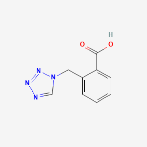 molecular formula C9H8N4O2 B7816782 2-(1H-tetrazol-1-ylmethyl)benzoic acid 