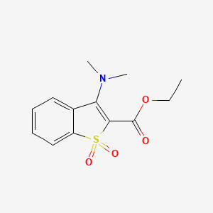molecular formula C13H15NO4S B7816897 Ethyl 3-(dimethylamino)-1-benzothiophene-2-carboxylate 1,1-dioxide CAS No. 936074-59-8