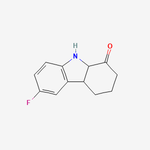 molecular formula C12H12FNO B7816935 6-fluoro-2,3,4,4a,9,9a-hexahydro-1H-carbazol-1-one CAS No. 936074-70-3