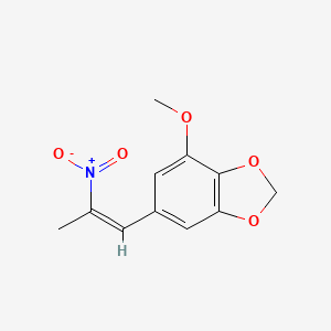 molecular formula C11H11NO5 B7816967 4-Methoxy-6-(2-nitro-1-propenyl)-1,3-benzodioxole 