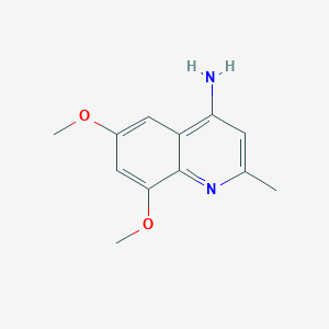 molecular formula C12H14N2O2 B7816996 6,8-Dimethoxy-2-methylquinolin-4-amine 