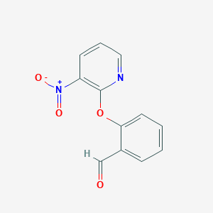 molecular formula C12H8N2O4 B7817041 2-[(3-Nitro-2-pyridyl)oxy]benzaldehyde 