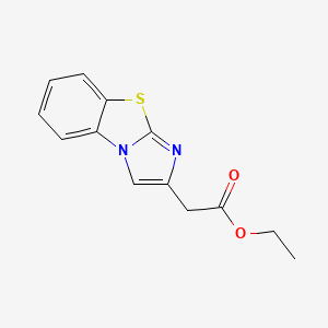 molecular formula C13H12N2O2S B7817084 Ethyl 2-imidazo[2,1-b][1,3]benzothiazol-2-ylacetate 