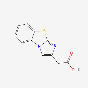 molecular formula C11H8N2O2S B7817088 Imidazo[2,1-b]benzothiazole-2-acetic acid 