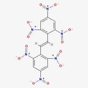 molecular formula C14H6N6O12 B7817115 2,2',4,4',6,6'-六硝基二苯乙烯 