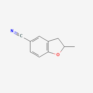molecular formula C10H9NO B7817129 2-Methyl-2,3-dihydro-1-benzofuran-5-carbonitrile 