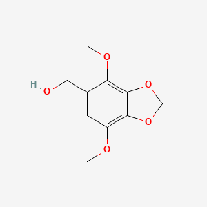 molecular formula C10H12O5 B7817135 (4,7-Dimethoxy-2H-1,3-benzodioxol-5-yl)methanol CAS No. 778-54-1