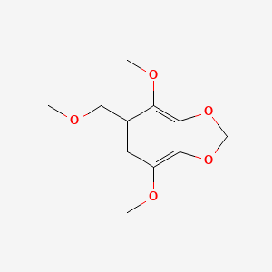molecular formula C11H14O5 B7817142 4,7-Dimethoxy-5-(methoxymethyl)-1,3-benzodioxole 