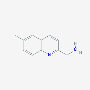 molecular formula C11H12N2 B7817147 (6-Methylquinolin-2-yl)methanamine 