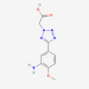 [5-(3-amino-4-methoxyphenyl)-2H-tetrazol-2-yl]acetic acid