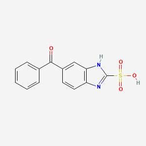 molecular formula C14H10N2O4S B7817232 6-(phenylcarbonyl)-1H-benzimidazole-2-sulfonic acid 