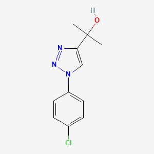 2-[1-(4-chlorophenyl)-1H-1,2,3-triazol-4-yl]propan-2-ol