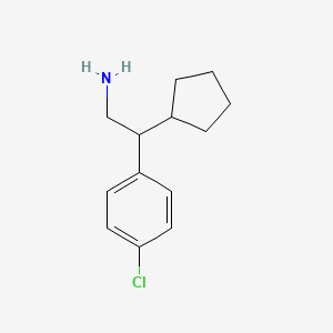 2-(4-Chlorophenyl)-2-cyclopentylethanamine