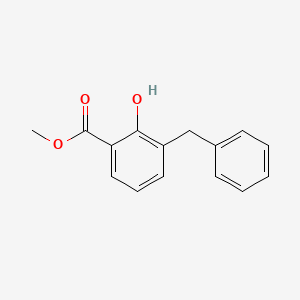 Benzoic acid, 2-hydroxy-3-(phenylmethyl)-, methyl ester