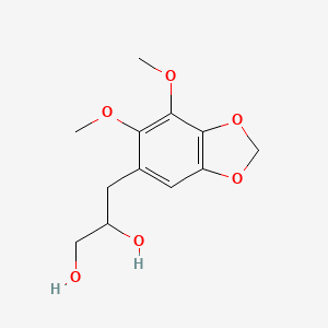 3-(6,7-Dimethoxy-1,3-benzodioxol-5-yl)propane-1,2-diol