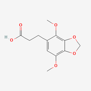 3-(4,7-Dimethoxy-1,3-benzodioxol-5-yl)propanoic acid