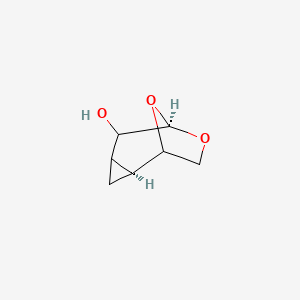 molecular formula C7H10O3 B7817382 (2S,6R)-7,9-dioxatricyclo[4.2.1.02,4]nonan-5-ol 