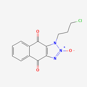 molecular formula C13H10ClN3O3 B7817423 1-(3-chloropropyl)-1H-naphtho[2,3-d][1,2,3]triazole-4,9-dione 2-oxide CAS No. 1020046-30-3
