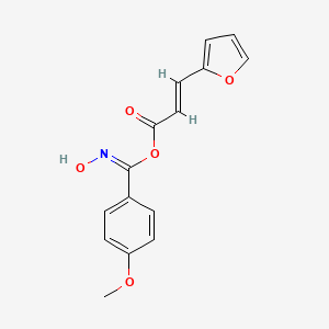 hydroxyimino(4-methoxyphenyl)methyl (E)-3-(2-furyl)-2-propenoate