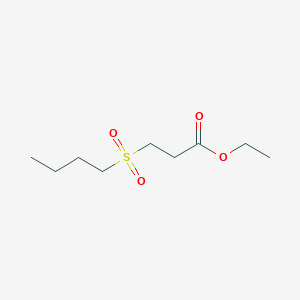 molecular formula C9H18O4S B7817468 Ethyl 3-(butylsulfonyl)propanoate 