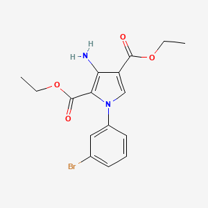 diethyl 3-amino-1-(3-bromophenyl)-1H-pyrrole-2,4-dicarboxylate