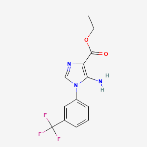 Ethyl 5-amino-1-[3-(trifluoromethyl)phenyl]imidazole-4-carboxylate